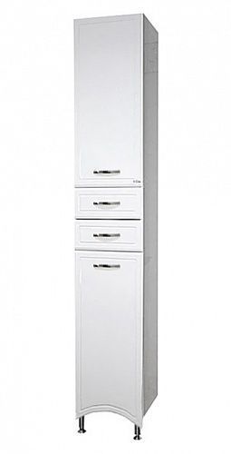 Шкаф-пенал Misty Дрея Э-Дре05035-01СЛ 35х35х190 напольный цвет белый