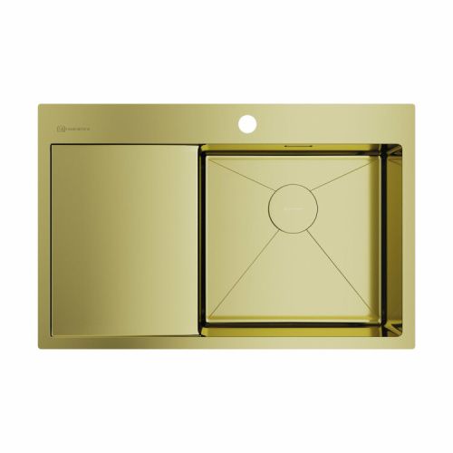 Кухонная мойка Omoikiri Akisame 4973086 78х51 цвет светлое золото