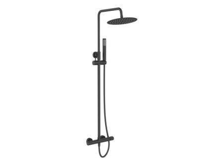 Душевая стойка BelBagno UNO UNO-DOCM-NERO настенная цвет черный