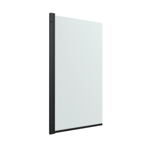 Душевая шторка на ванну Тритон Соло-Блэк Щ0000051154 75х140 стекло прозрачное профиль черный ориентация универсальная