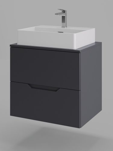 Тумба с раковиной Orange Line Li-60TugMDF+B04-500W 61х46х68