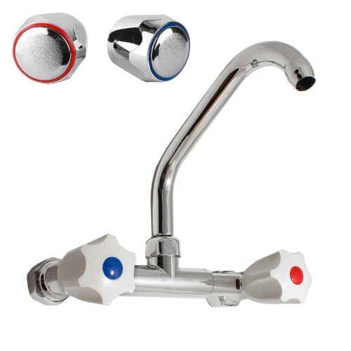 Смеситель для кухни Сантаком 100007с настенный хром