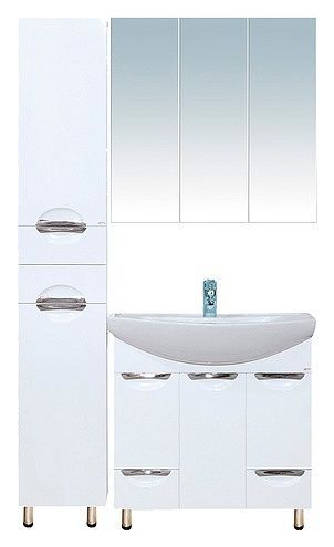 Шкаф-пенал Misty Лаванда Э-Лав05035-011Л 35х30х190 напольный - фото 4