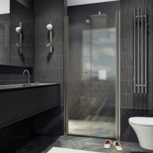 Душевая дверь Maybah Glass MGD-445-5 99х198 стекло матовое профиль хром матовый