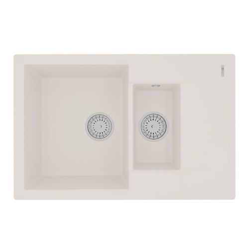 Кухонная мойка LeMark Ramza 760 9910040 76х50 цвет белый поверхность матовая