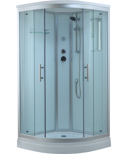 Душевая кабина Timo Standart T-6609S 90х90 четверть круга с крышей ориентация универсальная