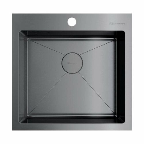 Кухонная мойка Omoikiri Akisame 4973440 51х51 цвет вороненая сталь