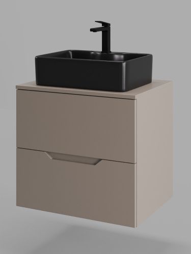 Тумба с раковиной Orange Line Li-60TuLMDF+B01-475MB 61х46х70