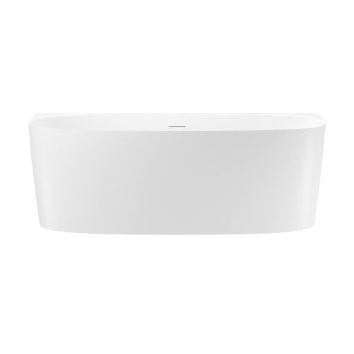 Ванна акриловая Wellsee Belle Spa 2.0 235804000 170х75 пристенная полукруглая с каркасом