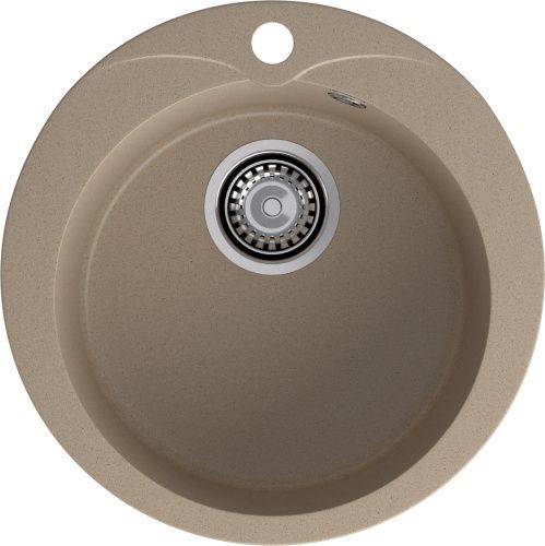 Кухонная мойка Granfest Rondo R-480 песочный 48х48 цвет бежевый поверхность матовая