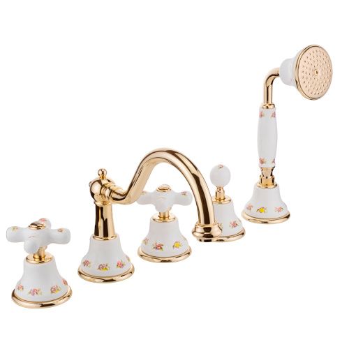 Смеситель Migliore PROVANCE 19480 на борт ванны золото