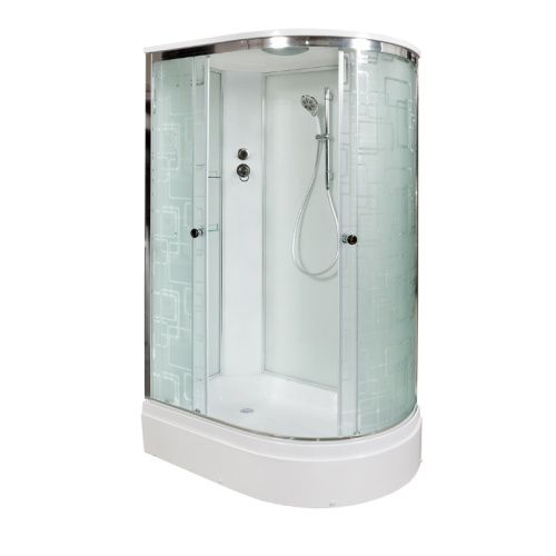 Душевая кабина AvaCan EM3012L 120х90 асимметричная с крышей ориентация левая