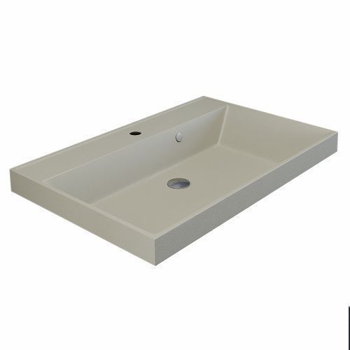 Раковина кварцевая Uperwood Classic Quartz 291030024 80х45 полувстраиваемая цвет бежевый