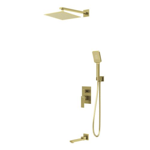 Душевая система Grossman Style 501.K35.05.320 встраиваемая в стену цвет золото