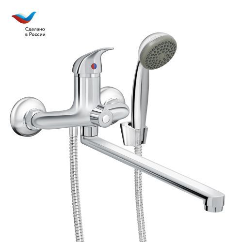 Смеситель для ванны Славен Прораб СЛ-ОД-П34 настенный хром