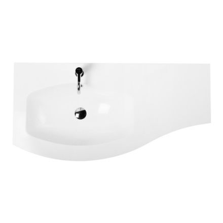 Раковина из искусственного камня Cezares 50153 104х52 подвесная цвет белый матовый 1 отверстие под смеситель