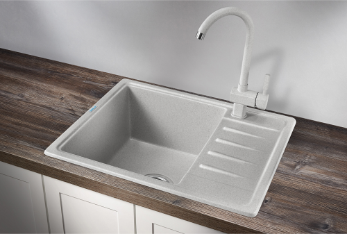 Кухонная мойка Granula Стандарт 5803, БАЗАЛЬТ 58х50 цвет базальт поверхность матовая