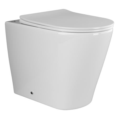 Унитаз приставной Ceramica Nova HIGHLIGHT CN1812 белый с сиденьем микролифт безободковый душевой смыв