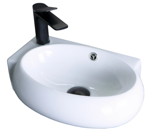 Раковина керамическая Gid Suspendido 61103R 44х30 подвесная цвет белый 1 отверстие под смеситель