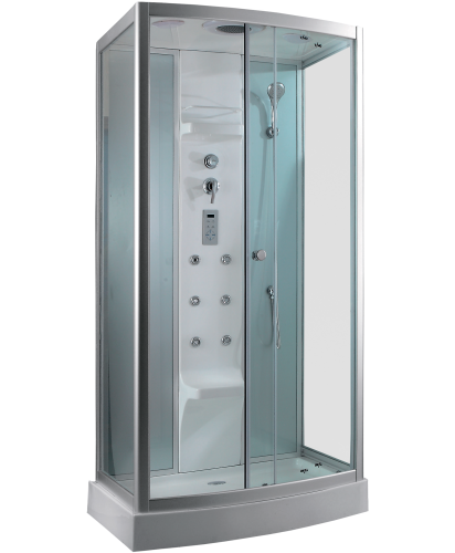 Душевая кабина Timo Lux TL-1501 110х95 прямоугольная с крышей ориентация универсальная