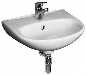 Раковина из санфаянса Jika Deep 8.1061.2.000.104.9 55х42 подвесная цвет белый 1 отверстие под смеситель