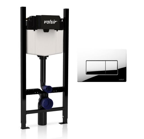 Инсталляция для унитаза с клавишей смыва Valsir KIT P1 CR VS0853202