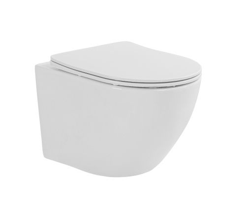 Унитаз подвесной Taliente Amato Esteso T3 AE65053 белый с сиденьем микролифт безободковый смыв торнадо