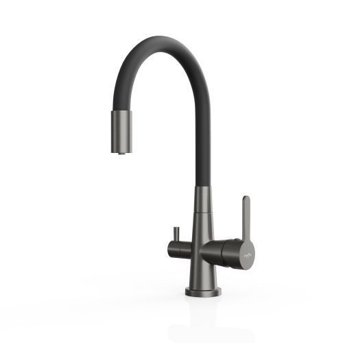 Смеситель для кухни Tokito AISAI TOK-AIS-1019 на раковину вороненая сталь