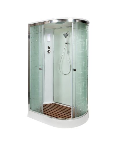 Душевая кабина AvaCan EM1511LEL 110х80 асимметричная с крышей ориентация левая