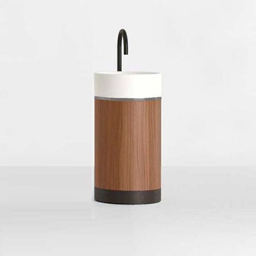 Раковина керамическая Milldue ROMA 45 см 2017.B напольная цвет белый матовый без отверстий под смеситель