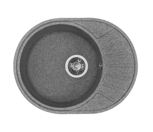 Кухонная мойка Aquaton Чезана 1A711232CS230 57х44 цвет серый поверхность матовая