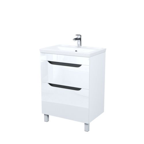 Тумба с раковиной IDDIS Ray RAY60WFi95K 61х41х84 напольная цвет белый