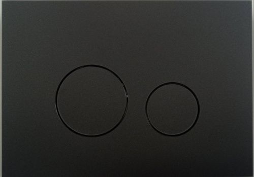 Клавиша смыва механическая KK POL M11 350/PPC/144-00-00 цвет черный матовый