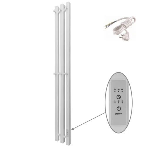 Полотенцесушитель Маргроид Inaro профильный Inaro-12012-1081-9016R 15х120 электрический белый матовый