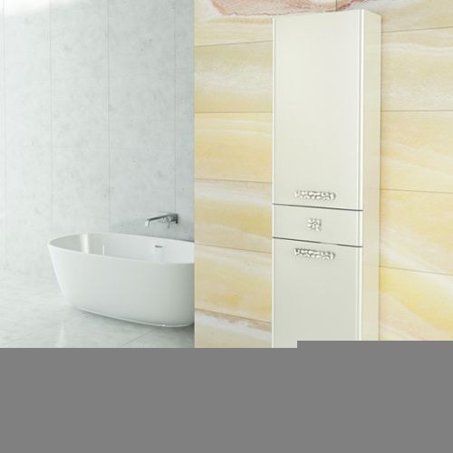 Шкаф-пенал Comforty Монако 00003129168CF 40х33х195 напольный цвет белый