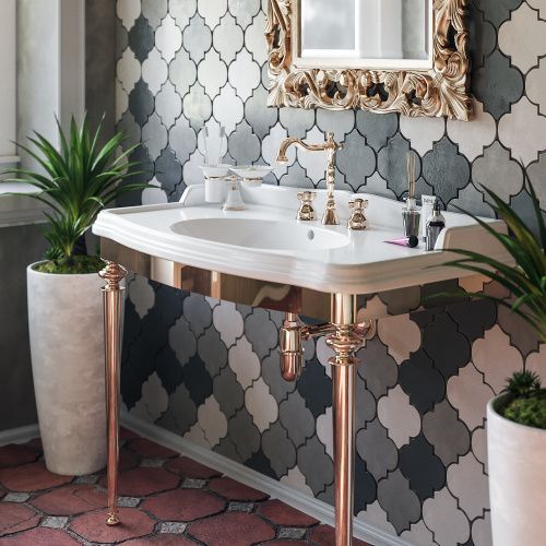 Консоль под раковину TW collection TWBR874.3oro 105х56х85 напольная цвет золото