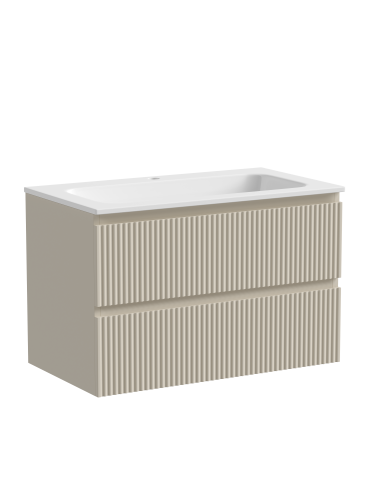 Тумба под раковину Sancos SNOB R SNR80CE 79х45х50 подвесная цвет бежевый