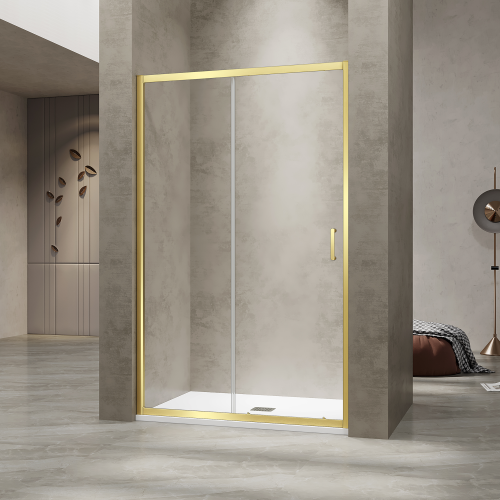 Душевая дверь RGW Passage 030811415-16 150х195 стекло прозрачное профиль золото глянцевое