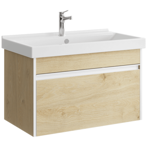 Тумба под раковину Aqwella Y URB0108DD 77х44х46 подвесная цвет коричневый