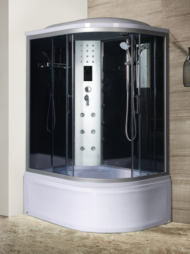 Душевая кабина River DUNAY 120/80/44 TH L (10000000008) 120х80 асимметричная с крышей ориентация левая