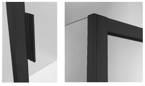 Душевая дверь Aquanet Pleasure AE60-N-160H200U-BT 160х200 стекло прозрачное профиль черный - фото 2