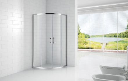 Душевой уголок Cezares ECO ECO-O-R-2-90-C-Cr 90х90 стекло прозрачное профиль хром глянцевый без поддона