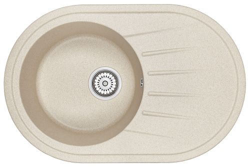 Кухонная мойка Granula 7601, БЕЖЕВЫЙ 76х50 цвет бежевый поверхность матовая