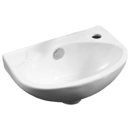 Раковина из санфаянса Azario AZ-41203 37х25 подвесная цвет белый 1 отверстие под смеситель