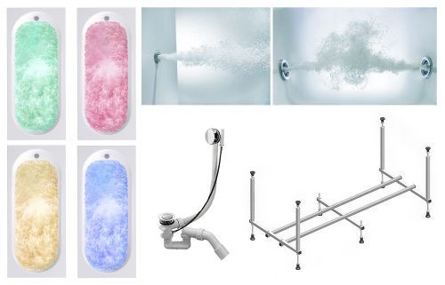 Ванна акриловая гидромассажная Timo ROHA ROHA1570-KT15-SPV1505-T-CM-T-BM-T-CT 150х70 пристенная прямоугольная с каркасом