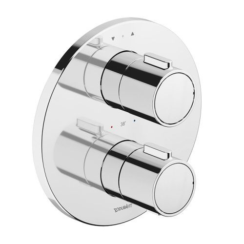 Смеситель для душа Duravit TH4200008010 встраиваемый в стену хром с термостатом