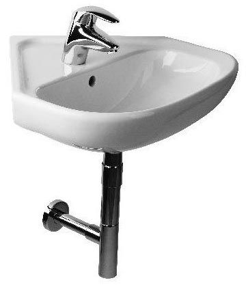 Раковина из санфаянса Jika Deep 8.1661.4.000.104.1 55х56 подвесная цвет белый глянцевый 1 отверстие под смеситель