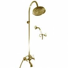 Смеситель для ванны и душа MORAVA RETRO MK559.5/3Z настенный золото