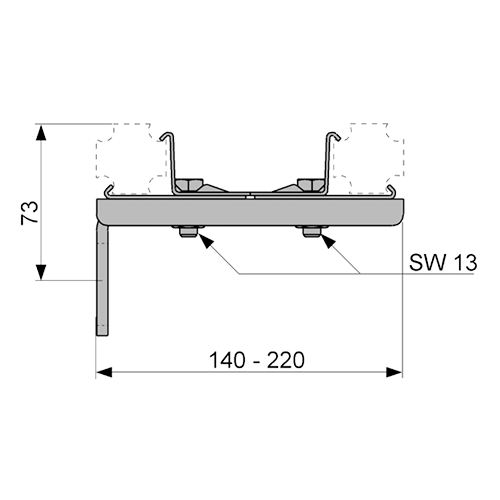 Крепление двойное Tece TECEprofil 9030011 - фото 2