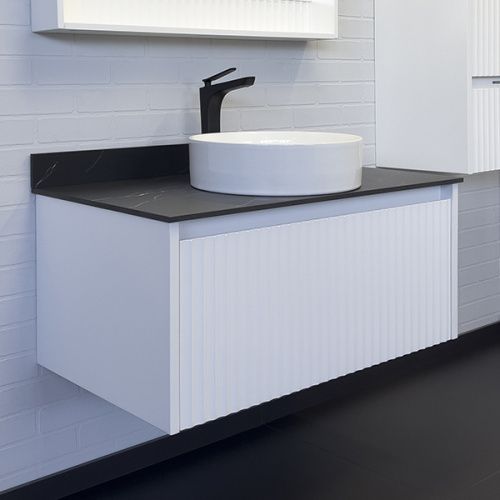 Тумба с раковиной Comforty Марсель 00-00013797CF 90х50х53 подвесная цвет белый